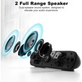 thumbnail image 2 of Computer Speakers for Desktop, USB Powered Bluetooth PC Speaker with LED Light, 3.5mm Aux Soundbar with Rotary Volume  Button for Laptop Monitor Office Music Game Gray, 2 of 8