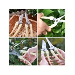 Cisailles de taille Jardin professionnel en acier inoxydable Pruneur Pousses Arbre Branche tailleur Pailleurs