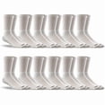 thumbnail image 1 of Genuine Dickies Men Lightweight Crew Work Socks - White - 12 Pairs (2x6PK), 1 of 5