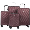 thumbnail image 1 of Travelhouse Ensemble de 4 Valises Rigides, Valise Rigide Légère avec Cadenas TSA et Roues Pivotantes, Rouge Vin, 1 of 6