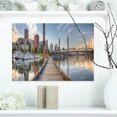 thumbnail image 1 of Marina Along the River - Landscape Photography Canvas Print, 1 of 3