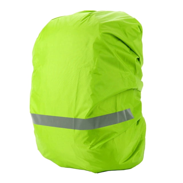 Bmisegm Housse de Pluie pour Sac à Dos avec Bande Réfléchissante, Poches de Rangement, Sangles Sans Boucle, Randonnée Camping Cyclisme Plein Air Voyage Camping et Randonnée Vert