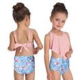 thumbnail image 4 of KYAIGUO Mommy and Me Swimsuit Ruffle Family Matching Swimwear Two Pieces Bikini Bathing Suit Summer Beachwear, 4 of 8