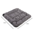 thumbnail image 3 of Coussin Chauffant USB Lavable pour Coussin Chauffant pour le Dos Doux Portable 3 Réglages de Chaleur avec Arrêt Automatique Coussin Chauffant pour le Dos le Cou l'Épaule 45X45CM Sièges de Gradins Gris avec Dossier et Coussin Soutien du Haut du Dos, 3 of 3