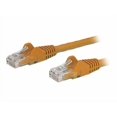 thumbnail image 1 of StarTech.com Câble Ethernet CAT6 de 3 Pi, Cordon de Pose PoE 10 Gigabits Snagless RJ45 650 MHz 100 W, Câble Réseau CAT 6 10 Gbe UTP avec Soulagement des Taches, Orange, Testé par Fluke/le Câblage Est Certifié UL/Tia - Catégorie 6 - 24 AWG (N6PATCH3OR) - Câble de Pose - RJ-45 (m) vers RJ-45 (m) - 3 Pi - UTP - CAT 6 - Moulé, Snagless - Orange, 1 of 3