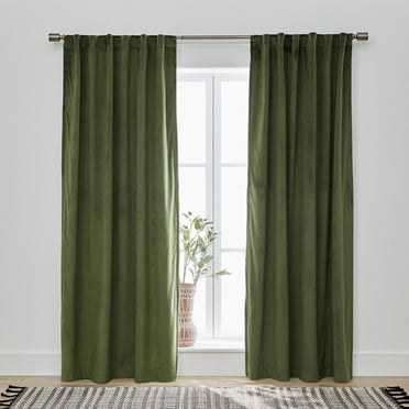 Better Homes & Gardens Panneau de Rideau Occultant en Velours avec passe-Tringle, 132 x 213 cm