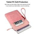 thumbnail image 4 of Tablet Bag Nylon Carry Case Portable Proof Protective Waterproof Laptop Sleeve Earphone Pocket Replacement for iPad 7.9-8.4 Inch Pink, 4 of 6