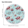 thumbnail image 2 of Colorful Round Beach Towel - Sandproof & Quick Dry Microfiber Blanket for Pool, Yoga, Picnics, and Travel, 2 of 8