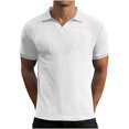 thumbnail image 4 of Birdeem Chemises pour Hommes Chemise Décontractée Ample et Fine à Col Rabattu Couleur Unie, 4 of 10