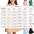 thumbnail image 3 of XUNKUSGA Summer Dress 5-15Y Classic Short Sleeve Uniform Girls Dresses Cute Ruffle Collared Button Front A Line Dress Casual Soild Color Golf Dress with Pocket,Brown, 3 of 9