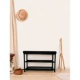 thumbnail image 2 of Banc de Rangement pour Chaussures Rembourré en Tissu, Étagère à Chaussures, Banc d'Entrée, Charbon, 2 of 3