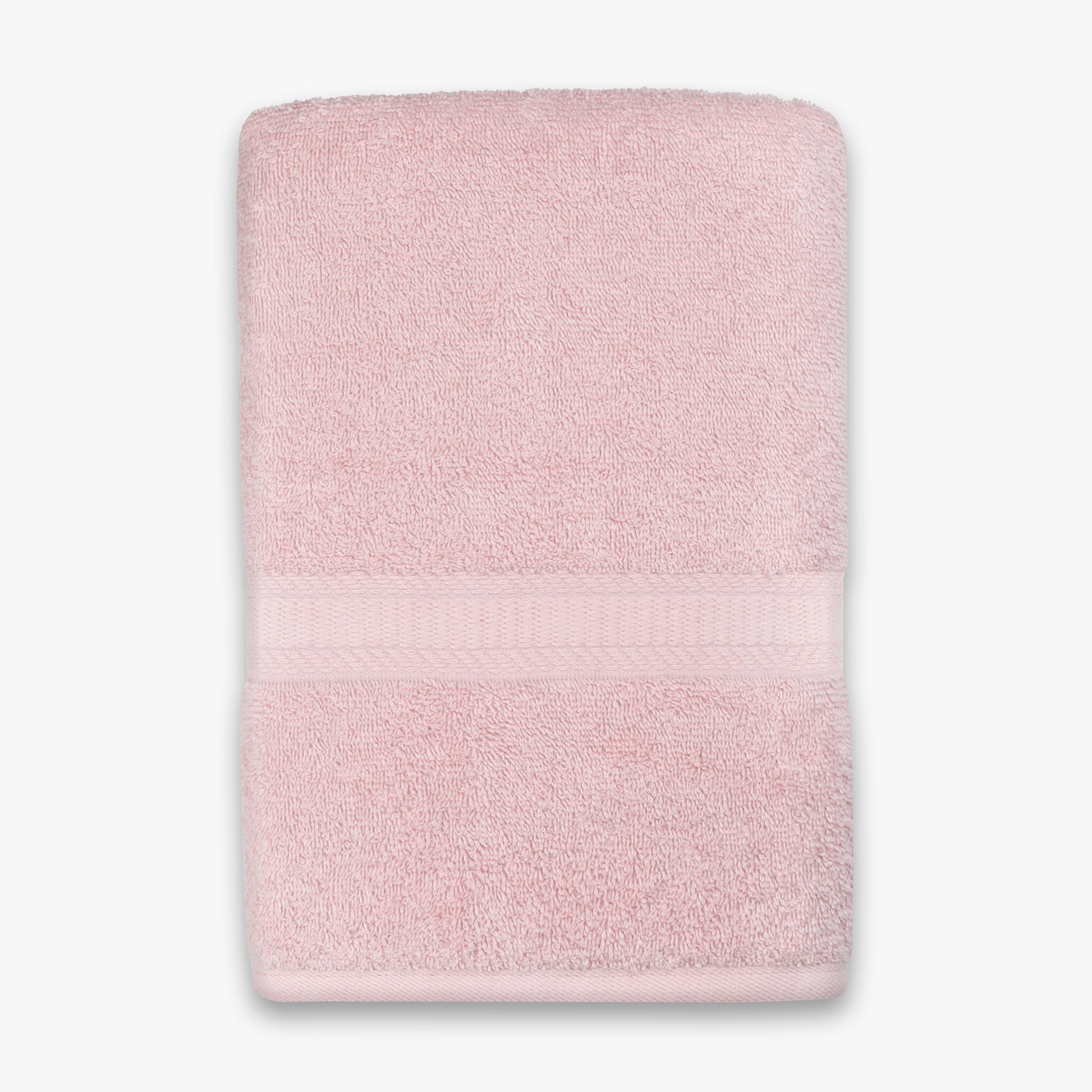 Mainstays Basics Solid Bath Sheet, Soft & Durable, 100% Cotton, Pink