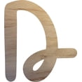 thumbnail image 1 of Wooden Letter D Craft Project, 5'' Tall Small Unfinished Wood Alphabet Letter, DIY, 1 of 3
