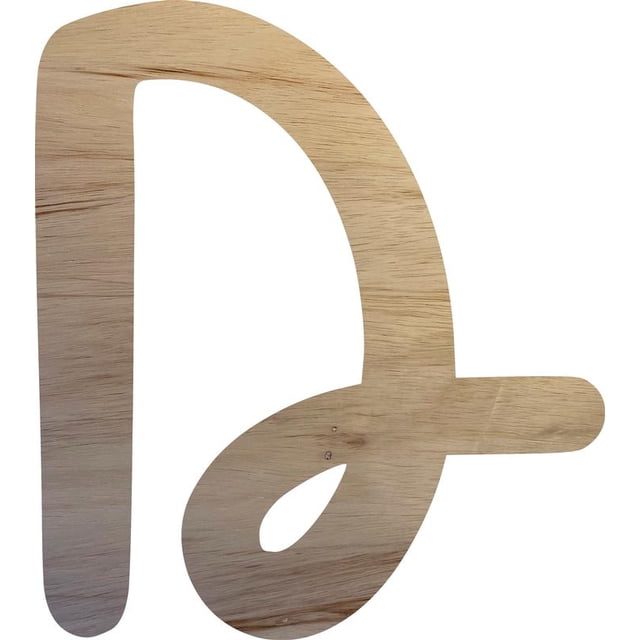Wooden Letter D Craft Project, 5'' Tall Small Unfinished Wood Alphabet Letter, DIY