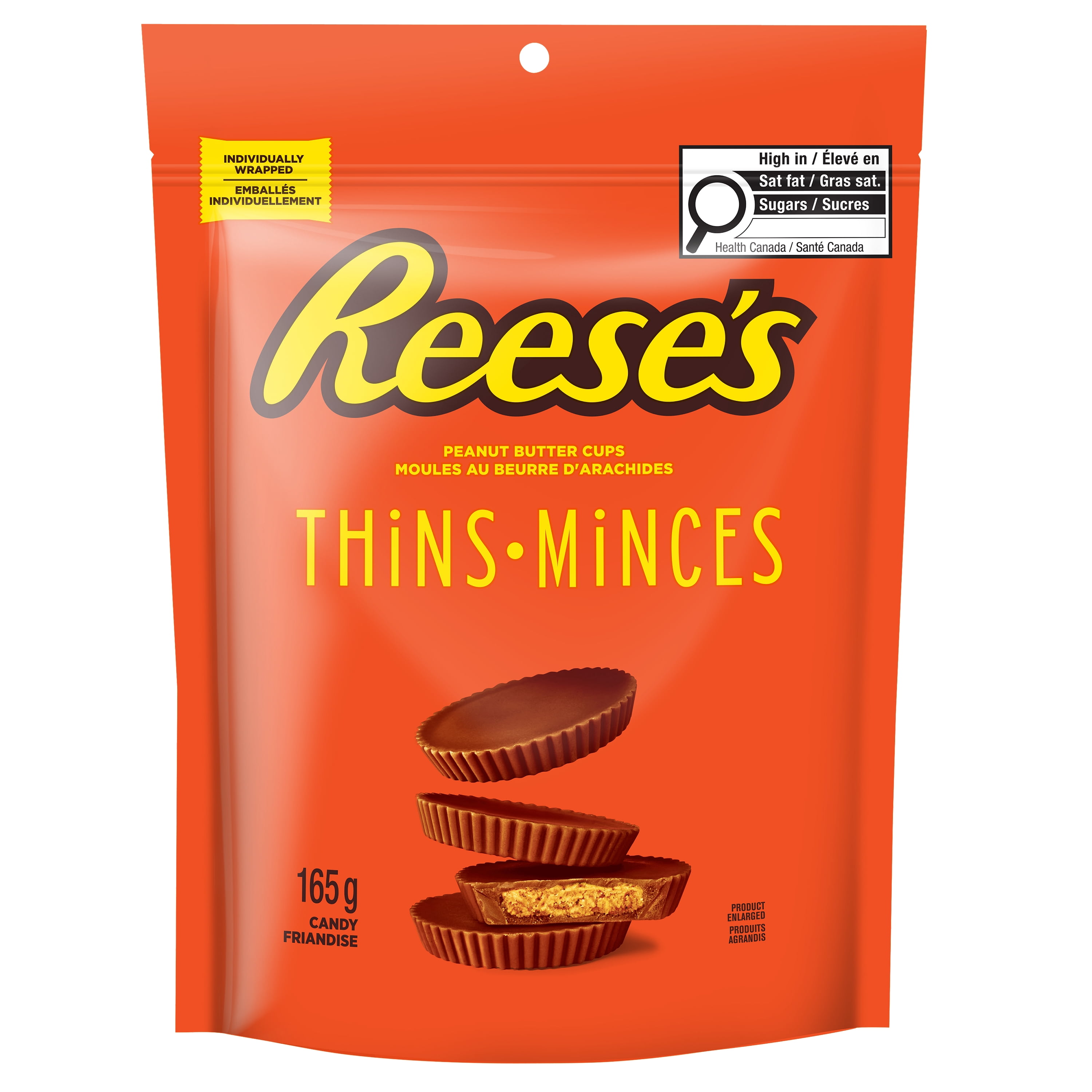 REESE’S THiNS PEANUT BUTTER CUPS Milk Chocolate, 165 g