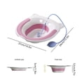 thumbnail image 3 of Fesfesfes Elderly Bath Basin Bathing Basin Pressurized Flushing Basin Portable Foldable Design for Home Elderly Disabled Easy to Use Lightweight Space Saving, 3 of 5