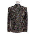 thumbnail image 4 of TIMIFIS Robe Multicolore à Paillettes pour Hommes Blazer Festival Smoking Bal Blazer Ajustée Bouton Revers Performance Blazer, 4 of 5
