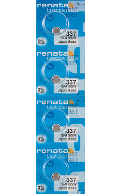 4 x Renata 337 Piles pour Montre, Pile SR416SW