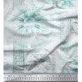 thumbnail image 1 of Soimoi Tissu Popeline de Coton Éléphant & Panneau de Roue Tissu Imprimé 1 Yard 42 Pouces de Large, 1 of 3
