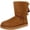 Chestnut, variant on Ugg Women's Bailey Bow II Grey Ankle-High Suede Snow Boot - 7M