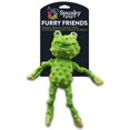 thumbnail image 2 of Furry Friends Plush Frog Dog Toy, 2 of 2