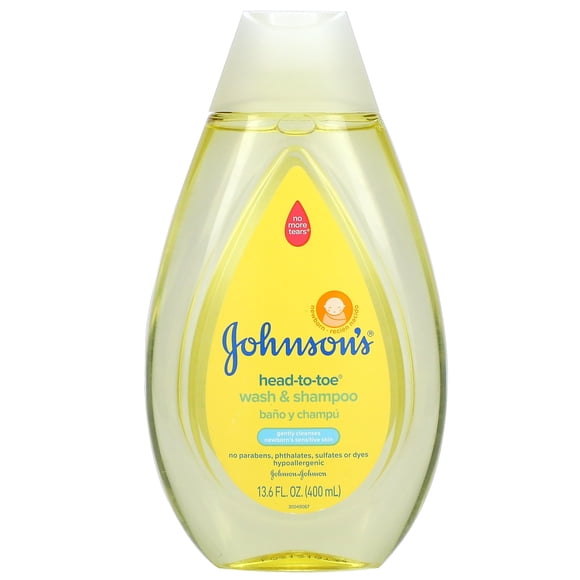 Johnson's Baby, Tête-à-Tête, Laver et Shampoing, Nouveau-Né, 13,6 fl oz (400 ml)
