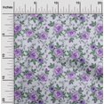 thumbnail image 2 of oneOone Tissu Georgette Viscose Violet Matériel de Robe Florale Tissu Imprimé Tissu au Mètre 42 Pouces de Large, 2 of 4