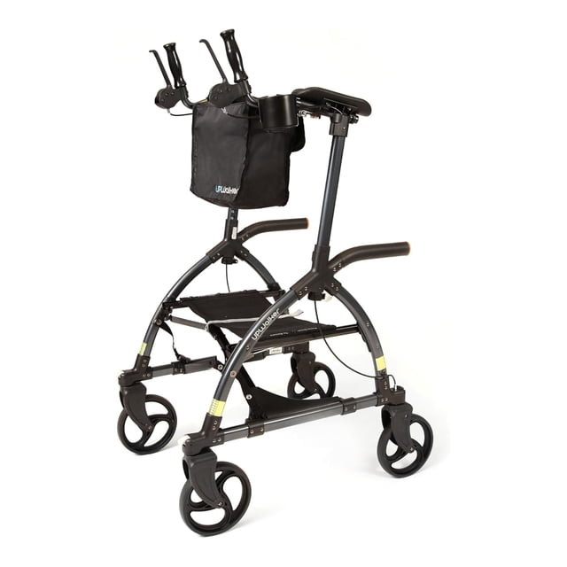 LifeWalker UPWalker Large Original Upright Rollator Walker w/ Seat for Seniors