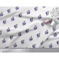 thumbnail image 3 of Soimoi Modal Satin Fabric Leaves & Lotus Block Fabric Prints by Yard 42 Inch Wide, 3 of 3
