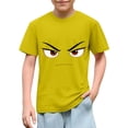 thumbnail image 2 of Cute Short Sleeve Tops for Girls Solid Color Print Casual T Shirt 3 10 Years, 2 of 7