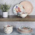 thumbnail image 4 of Tia Mowry 12 Piece Fine Ceramic Dinnerwware Set, Pink, 4 of 7