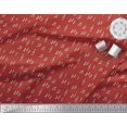 thumbnail image 3 of Soimoi Red Cotton Duck Fabric Notes Musical Instrument Decor Fabric Printed Yard 42 Inch Wide, 3 of 5