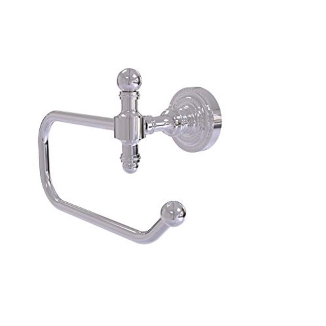 Allied Brass RD-24E-PC Retro Dot Collection European Style Tissue Toilet Paper Holder, Polished Chrome