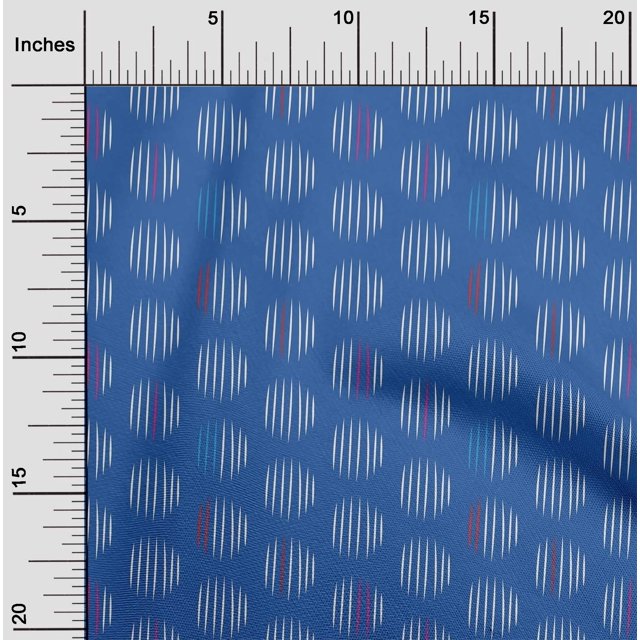 oneOone Cotton Flex Fabric Line Geometric Print Fabric By The Yard 40 Inch Wide