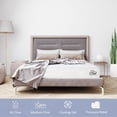 thumbnail image 3 of L'Baiet 10" Bed in a Box Gel Medium Firm Memory Foam Twin Size Mattress in White, 3 of 9