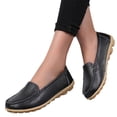 thumbnail image 2 of NOKIO Mocassins en Cuir pour Femmes à Enfiler Légers et Confortables Chaussures Plates pour Bureau, Marche et Tenue Décontractée Extérieure, 2 of 7