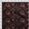 thumbnail image 4 of oneOone Velvet Maroon Fabric Damask Craft Projects Decor Fabric Printed By The Yard 58 Inch Wide, 4 of 4