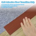 thumbnail image 4 of Uxcell Self Adhesive Floor Transition Strip 3.3'x 2" Vinyl Walnut, 4 of 7