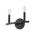 thumbnail image 1 of homeroots lighting 398438 Sawyer 2-Light Matte Black Vanity, 1 of 1