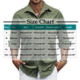 thumbnail image 3 of hotojiny Mens Corduroy Button down Shirts Shacket Vintage Textured Long Sleeve Jacket Lightweight Work Shirts with Pockets, 3 of 7