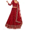 thumbnail image 2 of Fashion Women's Net Embroidered Semi-Stitched Lehenga Choli, 2 of 4