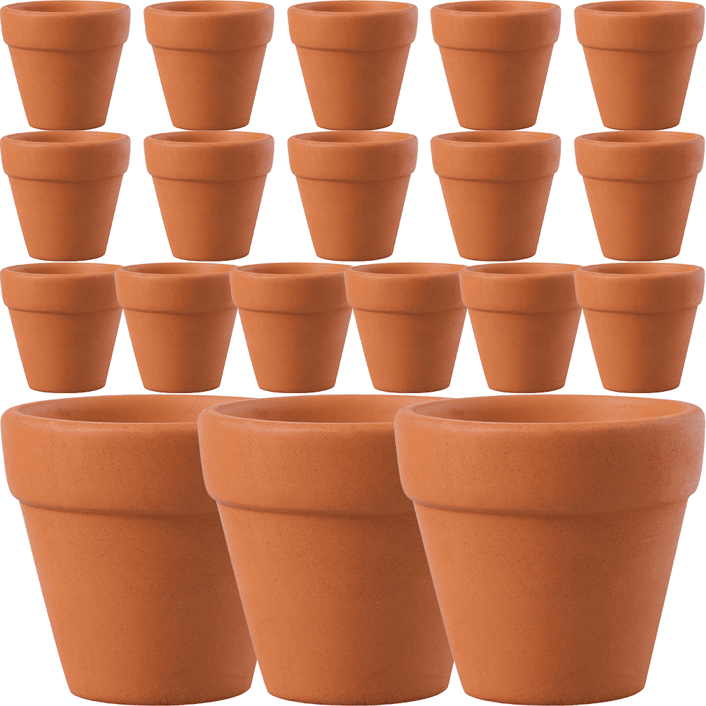 20pcs Small Red Ceramic Flower Pot Terracotta Pot Clay Ceramic Pottery Planter