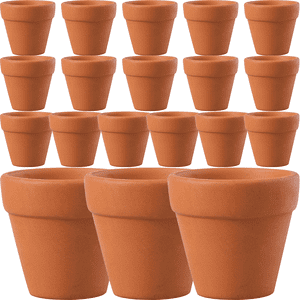20pcs Petit pot en céramique rouge Pot en terre cuite Pot en céramique Planter