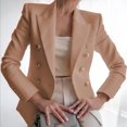 thumbnail image 1 of MesaSe Womens Casual Pocketed Office Blazers Draped Open Front Cardigans Jacket Work Suit Red, 1 of 3