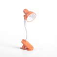 thumbnail image 2 of Lampe de Lecture Clip Réglable Mini Lampe de Table de Bureau Alimenté par Batterie Camping Pince Portable Veilleuse, Orange, 2 of 7
