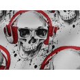 thumbnail image 4 of oneOone Viscose Jersey Red Fabric Skull Fabric For Sewing Printed Craft Fabric By The Yard 60 Inch Wide, 4 of 5