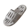 thumbnail image 5 of WLOELOEW Anti Slip Bathroom Slippers For Women And Men In Gray Pvc Material Size 10 Us Foot Length 10.83 Inches Hollow Quick Dry Style, 5 of 5