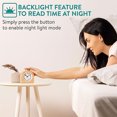 thumbnail image 4 of relayinert Wood Exquisite Travel Alarm With No Noise And Small Size For Easy Prevent Oversleep Small And Exquisite Convenient Light 1Set, 4 of 6