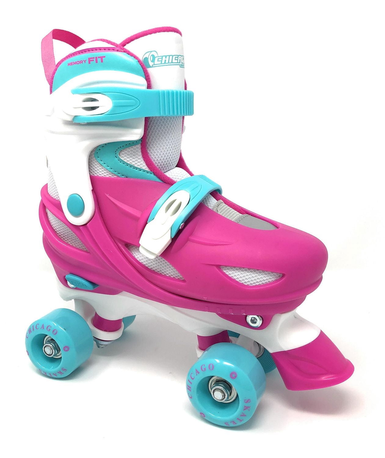 Chicago Skates – Patins à roulettes rose ajustables pour filles, taille J10-J13