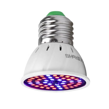 EGNMCR Lampe pour Plantes à DEL E27 48 Perles Gobelet pour Plantes Rouge Bleu Spectre Lampe de Croissance pour Plantes Lampe de Croissance